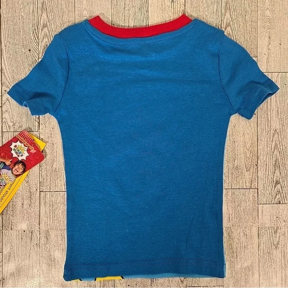 Ryans World Pajamas Boys 4 Red Titan Snug Fitting 2pc Set Pjs NEW